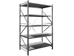 Стеллаж MS U 3000х1500х900 мм 5 полок усиленных
