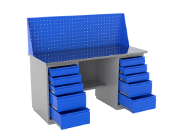 Верстак двухтумбовый ВС-1800/Т2/Т2 (№822)