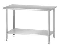 Стол производственный СПРн Norma Zn (полка сплошная/ножка угловая)
