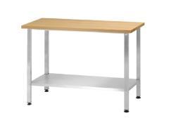 Стол кондитерский СПРн Norma RAL (полка сплошная/ножка профильная труба)