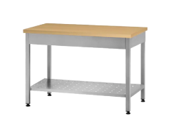 Стол кондитерский СПРп PROFI INOX (полка перфорированная/ножка профильная труба)