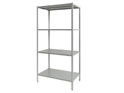 Стеллаж полочный СПЛб BASE (4 полки сплошные)