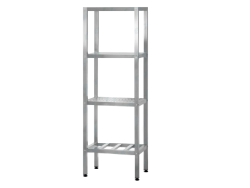 Стеллаж полочный СПЛп PROFI INOX (5 полок решетки)