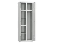 Двухсекционный металлический шкаф ШРХ-22 L600 для инвентаря