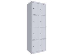 Двухсекционный металлический шкаф для сумок ШР-28 L600