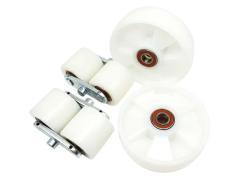 Комплект колес диаметром 200 мм с тандемом роликов 80х70 мм нейлон