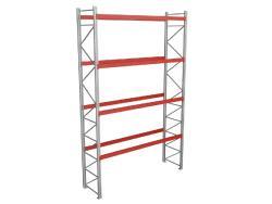 Стеллаж паллетный СТСМ 6500х3600х1000 мм 4 яруса и г/п 12000 кг