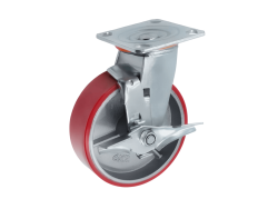 SCPB 63 колесо полиуретановое большегрузное с поворотной площадкой и тормозом