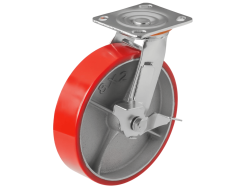 SCPB 85 колесо полиуретановое большегрузное с поворотной площадкой и тормозом