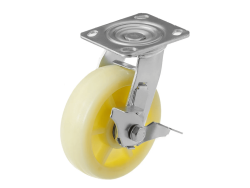 SCdbn 63 колесо нейлоновое большегрузное с поворотной площадкой и тормозом