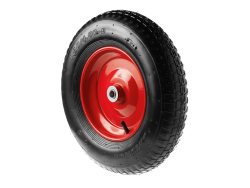 Колесо пневматическое 4.80/4.00-8 с симметричной ступицей, металлическим ободом и шариковым подшипником, ось 16 мм PR 3000-16 (380 мм/200 кг)