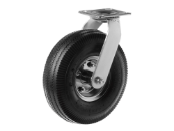 PRS 85 колесо пневматическое 3.50-4 с поворотной площадкой и металлическим ободом