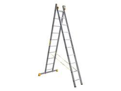 Алюминиевая двухсекционная профессиональная лестница P2 9210
