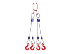 Строп канатный четырехветвевой с четырьмя крюками 4СК