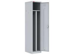Односекционный металлический шкаф для одежды ШРМ-21 с перегородкой