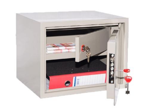 Металлический бухгалтерский шкаф КБС-02т с трейзером