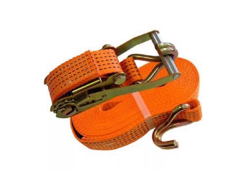 Стяжной ремень с крюками и храповым механизмом