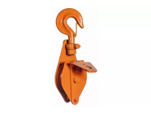 Блок шкивовый однорольный с крюком и откидной щекой Сибталь