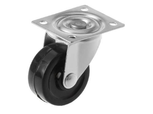 SCdd 15 колесо мебельное из твердой резины с поворотной площадкой