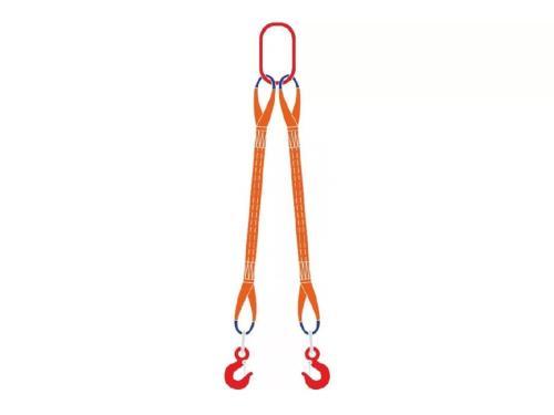 Строп текстильный двухветвевой с двумя крюками 2CT