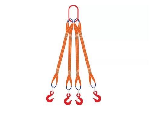 Строп текстильный четырехветвевой с четырьмя крюками 4СТ