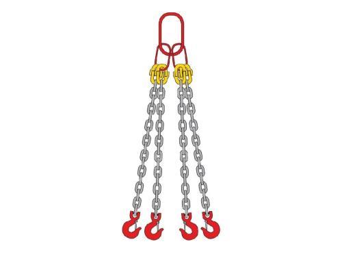 Строп цепной четырехветвевой с четырьмя крюками 4СЦ