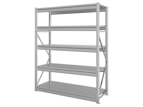 Стеллаж грузовой 2500х1250х600 мм 5 ярусов с металлическим настилом
