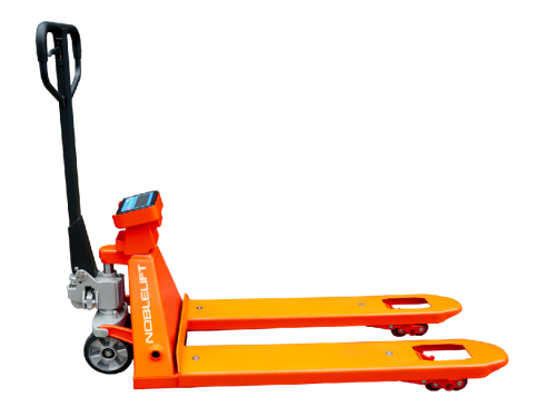 Тележка гидравлическая NOBLELIFT HPT20S 2000 с весами и встроенном АКБ 2т