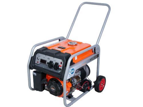 Генератор бензиновый TOR KM3800H 2.5 кВт 220В 16 л с кнопкой запуска и колёсами