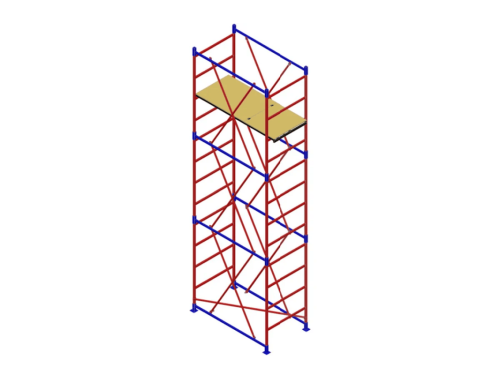 Вышка-тура МЕГА 1М высотой 4.8 м и площадкой