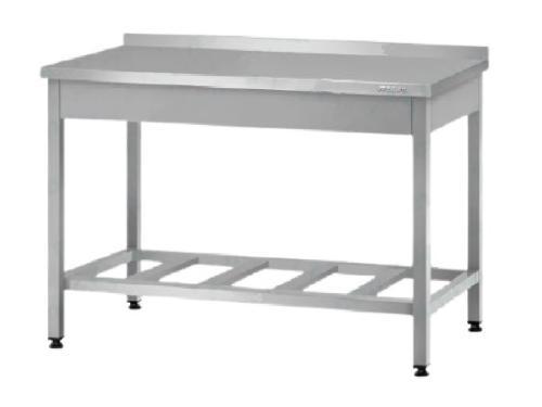 Стол производственный СПРп PROFI INOX (полка решетка/ножка профильная труба)