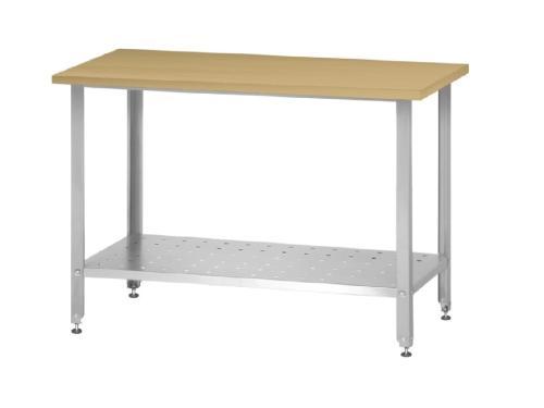 Стол кондитерский СПРн Norma RAL (полка перфорированная/ножка угловая)