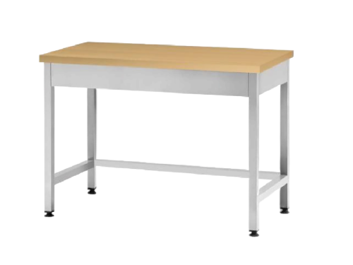 Стол кондитерский СПРп PROFI INOX (полка обвязка/ножка профильная труба)