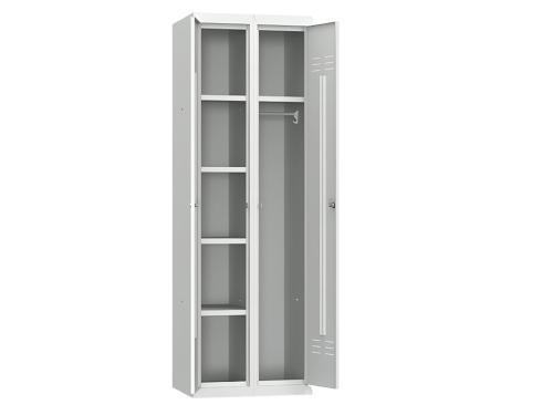 Двухсекционный металлический шкаф ШРХ-22 L800 для инвентаря