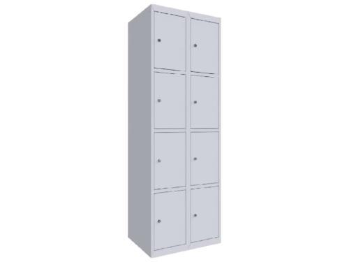 Двухсекционный металлический шкаф для сумок ШР-28 L600