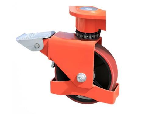 Колесо опорное с тормозом в сборе для штабелера с электроподъёмом SPN