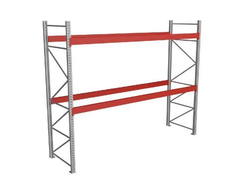 Стеллаж паллетный СТСМ 2500х3600х1000 мм 2 яруса
