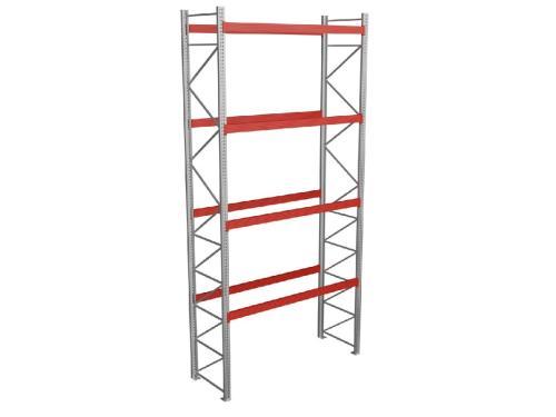 Стеллаж паллетный СТСМ 5000х3300х1000 мм 4 яруса