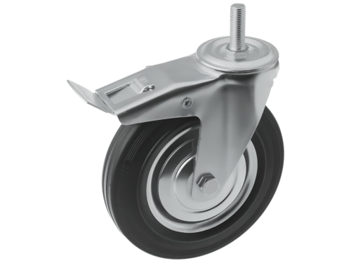 SCtb 80 колесо промышленное с болтом М16 и тормозом