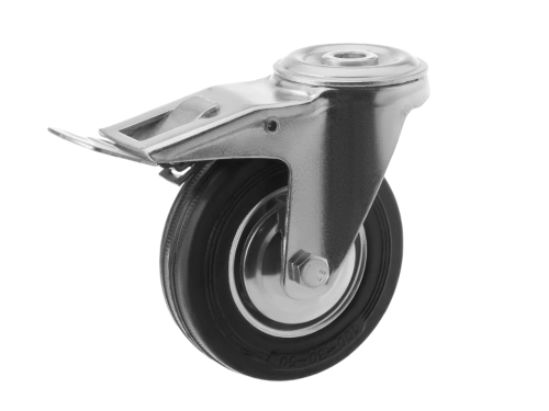 Колесо промышленное под болт М12 и тормозом SChb 42 (100 мм/70 кг)