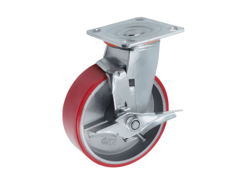 SCPB 63 колесо полиуретановое большегрузное с поворотной площадкой и тормозом