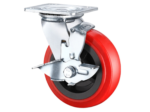 SCpnb 55 колесо полиуретановое большегрузное с поворотной площадкой и полиамидным ободом