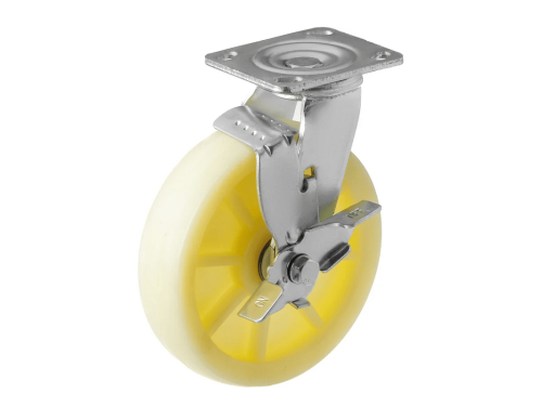 SCdbn 80 колесо нейлоновое большегрузное с поворотной площадкой и тормозом