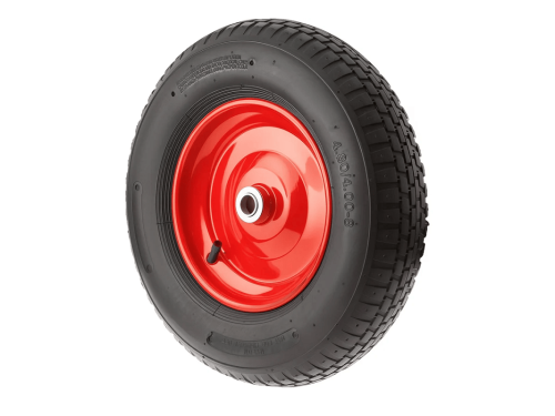 Колесо пневматическое 4.80/4.00-8 с симметричной ступицей, металлическим ободом и шариковым подшипником, ось 20 мм PR 3000-20 (380 мм/200 кг)