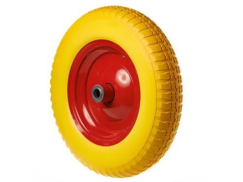 PU 2400-20y колесо пенополиуретановое 3.25/3.00-8 с симметричной ступицей, металлическим ободом и шариковым подшипником, ось 20 мм