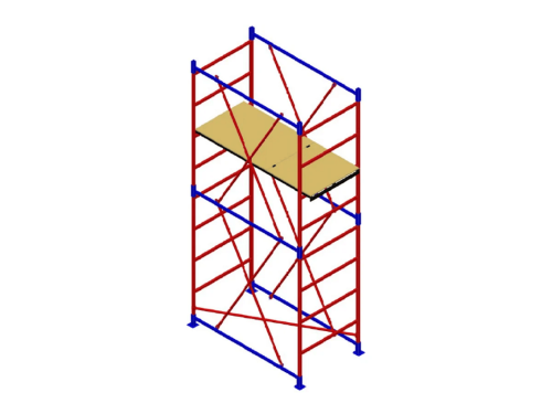 Вышка-тура МЕГА 1М высотой 3.3 м и площадкой