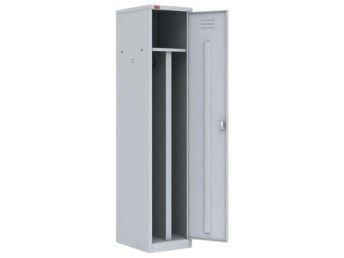 Односекционный металлический шкаф для одежды ШРМ-21 с перегородкой